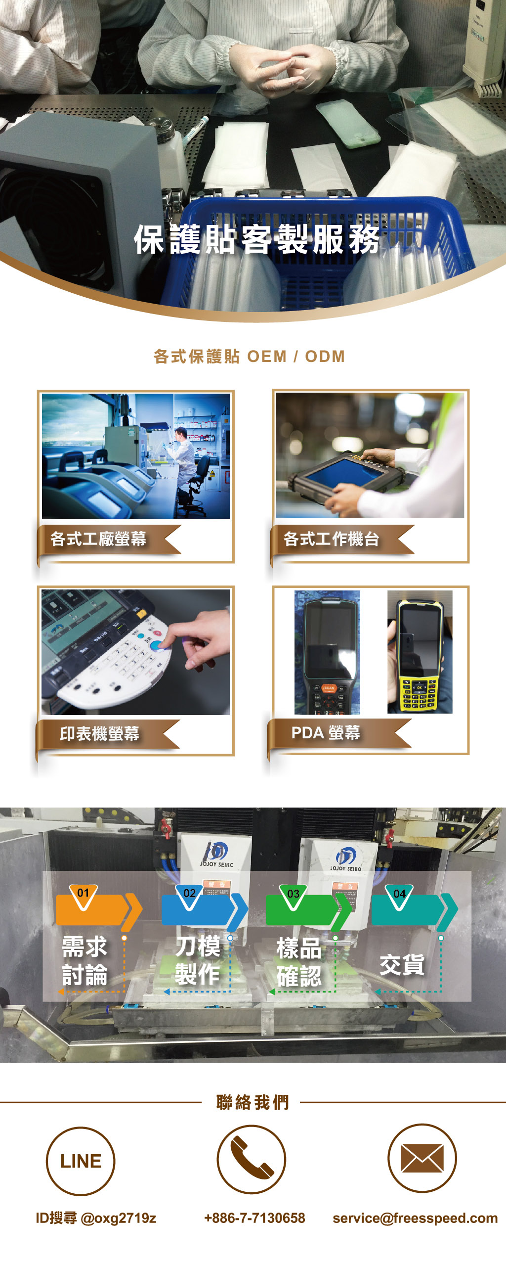 保護貼客製,各類保護貼工廠製作,保護貼,OEM,ODM